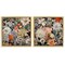 Stupell Industries Striking Botanical Floral 2 pc Framed Floater Canvas Wall Art Set Design by Lazar Studio